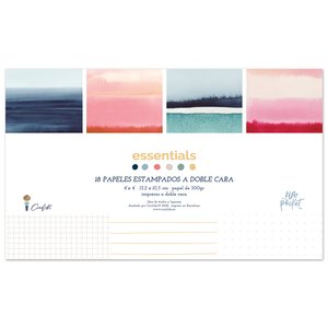 Bloc de tarjetas 6"x4" Essentials Watercolor de Cocoloko